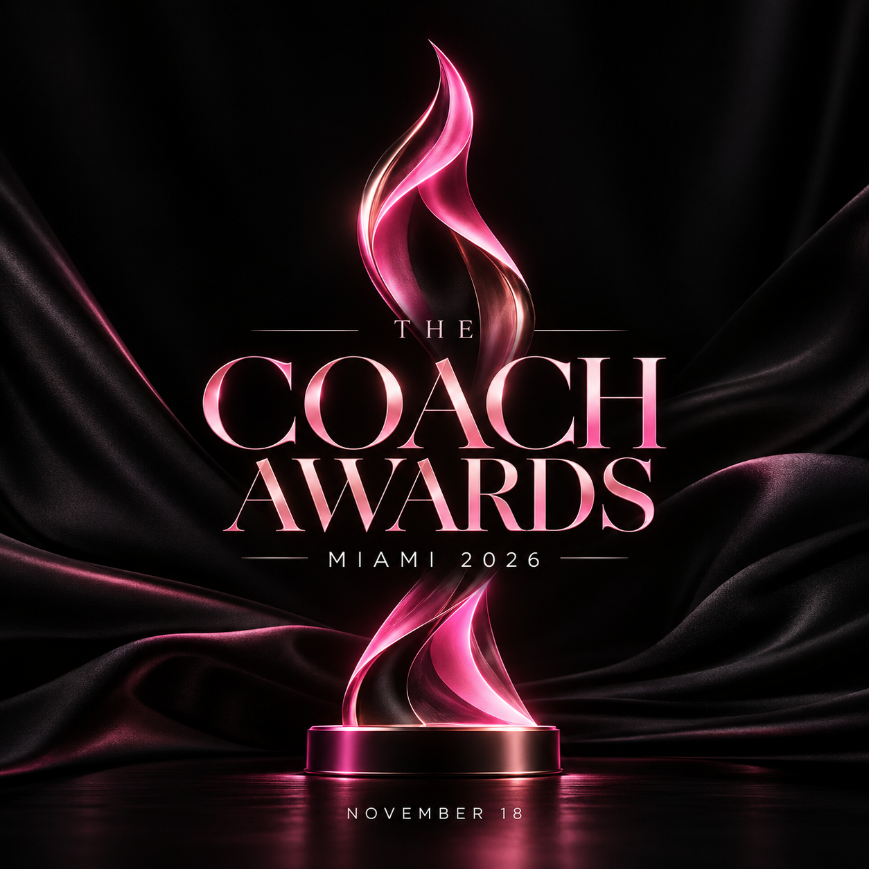 The Coach Awards Miami 2026 official award figure and logo